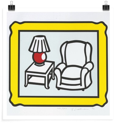 Houseart Red Lamp, Print, Roy Lichtenstein, Διάσημοι ζωγράφοι, 20 x 20 εκ.
