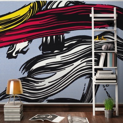 Brushstrokes, abstract, Roy Lichtenstein, Διάσημοι ζωγρ