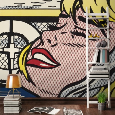 Houseart Shipboard Girl, lithography, Roy Lichtenstein, Διάσημοι ζωγράφοι, 100 x 137 εκ.