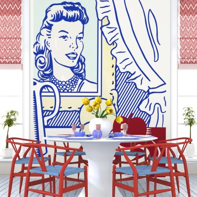 Houseart Still Life with Portrait from ‘Six Still Lifes’, Roy Lichtenstein, Διάσημοι ζωγράφοι, 100 x 127 εκ.