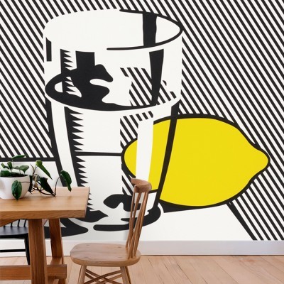 Glass and lemon in a mirror, oil on canvas, Roy Lichtenstein, Διάσημοι ζωγράφοι, 100 x 133 εκ.