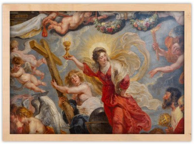 Houseart Triumph of the Eucharist, Rubens Peter Paul, Διάσημοι ζωγράφοι, 20 x 15 εκ. Ύφασμα | Mediatex® Botticelli