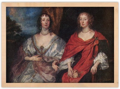 Portrait of two Ladies, Rubens Peter Paul, Διάσημοι ζωγράφοι, 20 x 15 εκ. Ύφασμα | Mediatex® Botticelli