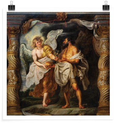 Ο Προφήτης Ηλίας και ο άγγελος στην έρημο, Rubens Peter