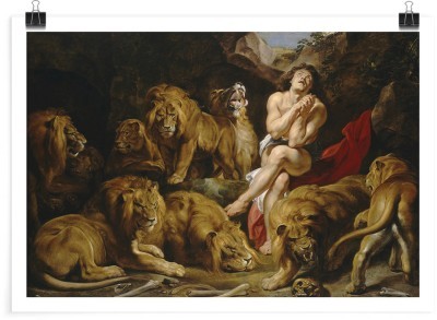 Houseart Daniel in the Lions, Rubens Peter Paul, Διάσημοι ζωγράφοι, 20 x 15 εκ. Χαρτί | TRISOLV POSTER PAPER PRIME 200 GLOSSY