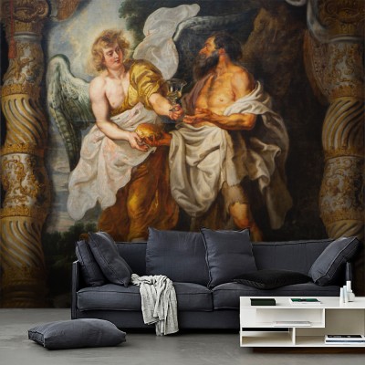 Houseart - ΣΗΜΑΝΤΙΚΟ: Σε περίπτωση διαφοράς τιμής από το κατάστημα ισχύει παντα και μόνο η τιμή του καταστήματος The Prophet Elijah And An Angel In The Desert, 1626-28,