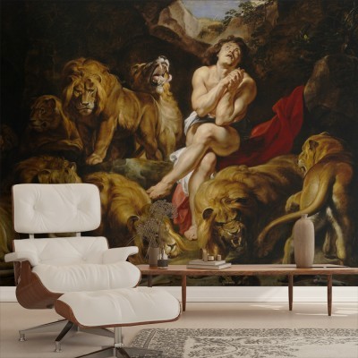 Houseart Daniel in the Lions, Rubens Peter Paul, Διάσημοι ζωγράφοι, 100 x 68 εκ.