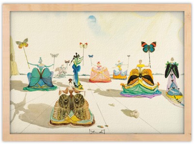 Houseart - ΣΗΜΑΝΤΙΚΟ: Σε περίπτωση διαφοράς τιμής από το κατάστημα ισχύει παντα και μόνο η τιμή του καταστήματος Butterfly Women, Salvador Dali, Διάσημοι ζωγράφοι, 20 x