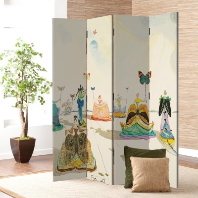 Houseart Butterfly Women, 1951, Salvador Dali, Διάσημοι ζωγράφοι, 80 x 180 εκ. [Δίφυλλο]