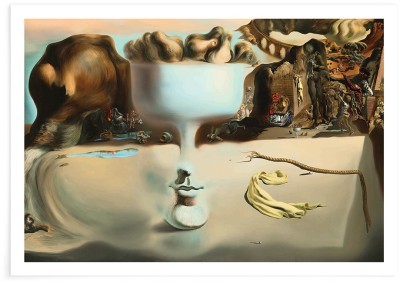 Houseart Apparition of face and fruit dish on a beach Bright, Salvador Dali, Διάσημοι ζωγράφοι, 20 x 15 εκ. Χαρτί | TRISOLV POSTER PAPER PRIME 200 GLOSSY