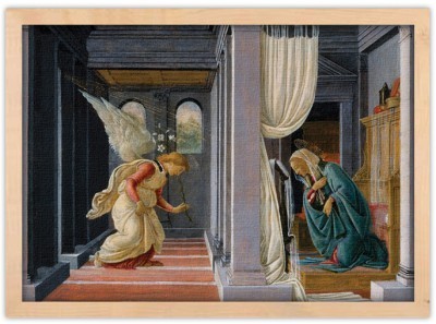 The Annunciation, Sandro Botticelli, Διάσημοι ζωγράφοι, 20 x 15 εκ. φωτογραφία