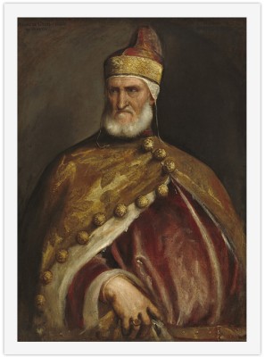 Houseart Portrait of Doge Andrea Gritti, Tiziano Vecellio, Διάσημοι ζωγράφοι, 15 x 20 εκ.
