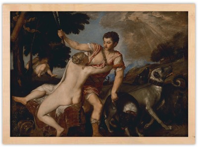 Houseart Αφροδίτη και Άδωνης, Tiziano Vecellio, Διάσημοι ζωγράφοι, 20 x 15 εκ.