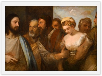Houseart Periscope dell\' adultera, Tiziano Vecellio, Διάσημοι ζωγράφοι, 20 x 15 εκ.