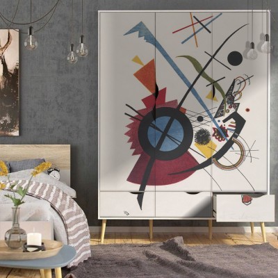 Houseart Violett, 1923, Wassily Kandinsky, Διάσημοι ζωγράφοι, 100 x 100 εκ.