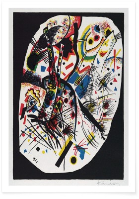 Houseart Αbstract lithograph, Small Worlds III, Wassily Kandinsky, Διάσημοι ζωγράφοι, 15 x 20 εκ.