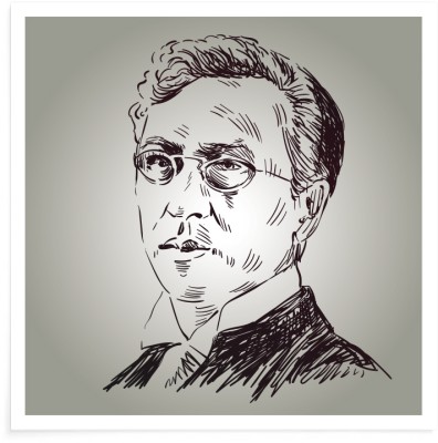 Sketch portrait I, Wassily Kandinsky, Διάσημοι ζωγράφοι, 20 x 20 εκ.