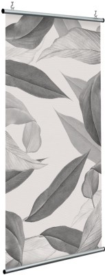 Φύλλα σε γκρί, Ασπρόμαυρα, Διαχωριστικά Panel, 120 x 250 εκ.