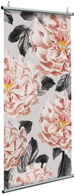 Ροζ και γκρι, Floral, Διαχωριστικά Panel, 120 x 250 εκ.