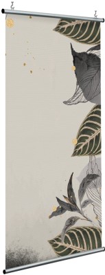 Houseart Γκρί και χρυσό, Floral, Διαχωριστικά Panel, 120 x 250 εκ.