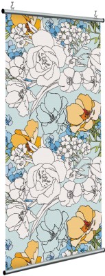 Houseart Γαλαζοκίτρινες αποχρώσεις, Floral, Διαχωριστικά Panel, 120 x 250 εκ.