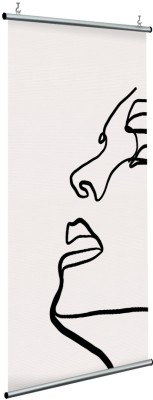 Houseart Προφίλ μοιραίας κοπέλας, Line Art, Διαχωριστικά Panel, 120 x 250 εκ.