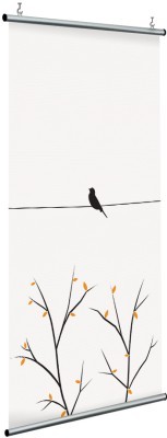 Χελιδόνι πάνω στο καλώδιο, Line Art, Διαχωριστικά Panel, 120 x 250 εκ.