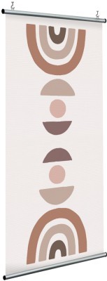 Διάφορα σχήματα σε γήινους τόνους, Line Art, Διαχωριστικά Panel, 120 x 250 εκ.