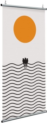 Χελιδόνια στις κυματιστές γραμμές, Line Art, Διαχωριστικά Panel, 120 x 250 εκ.