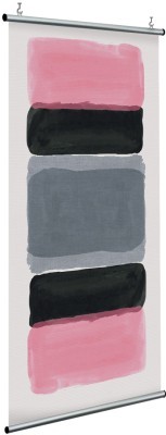 Pink, black & grey shapes, Line Art, Διαχωριστικά Panel, 120 x 250 εκ.