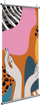 Χέρια σε πολύχρωμο φόντο, Line Art, Διαχωριστικά Panel, 120 x 250 εκ.