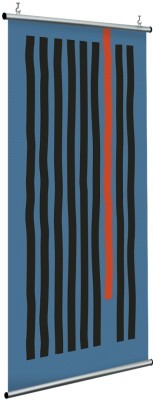 Γραμμές σε μπλε φόντο, Line Art, Διαχωριστικά Panel, 120 x 250 εκ.