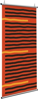 Γραμμές σε πορτοκαλί φόντο, Line Art, Διαχωριστικά Panel, 120 x 250 εκ.