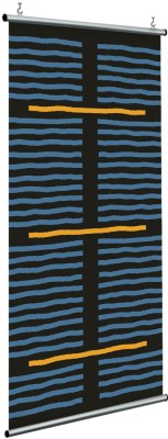 Houseart Blue & yellow lines, Line Art, Διαχωριστικά Panel, 120 x 250 εκ.