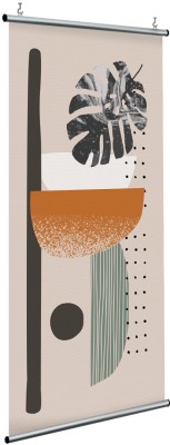 Houseart Formation with tropical leaf, Line Art, Διαχωριστικά Panel, 120 x 250 εκ.