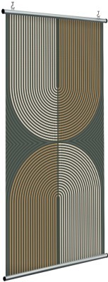 Lines in green, Line Art, Διαχωριστικά Panel, 120 x 250 εκ.