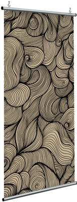 Houseart Abstract lines in brown, Line Art, Διαχωριστικά Panel, 120 x 250 εκ.