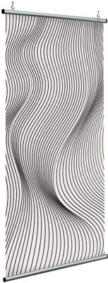 Γκρι σκιάσεις γραμμών, Line Art, Διαχωριστικά Panel, 120 x 250 εκ.