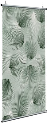 Πράσινα λεπτά φύλλα φυτού, Line Art, Διαχωριστικά Panel, 120 x 250 εκ.