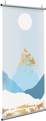 Μπλε & χρυσό βουνό, Line Art, Διαχωριστικά Panel, 120 x 250 εκ.