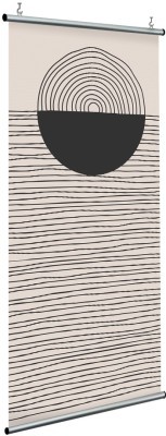 Houseart Black lines in beige, Line Art, Διαχωριστικά Panel, 120 x 250 εκ.