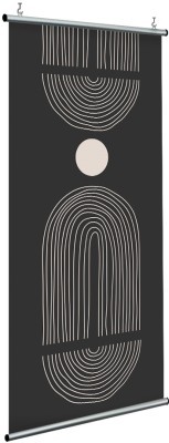 Μαύρη σύνθεση, Line Art, Διαχωριστικά Panel, 120 x 250 εκ.