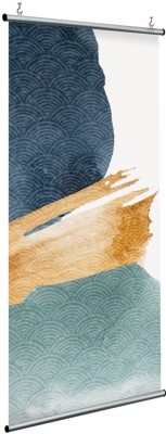 Houseart Gold & blue, Line Art, Διαχωριστικά Panel, 120 x 250 εκ.