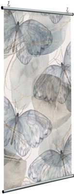 Γαλάζιες πεταλούδες, Line Art, Διαχωριστικά Panel, 120 x 250 εκ.