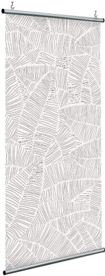 Houseart Λευκή σύνθεση με τροπικά φύλλα, Line Art, Διαχωριστικά Panel, 120 x 250 εκ.