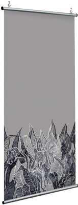 Houseart Grey flowers, Line Art, Διαχωριστικά Panel, 120 x 250 εκ.
