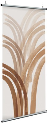 Μπεζ & καφέ σύνθεση, Line Art, Διαχωριστικά Panel, 120 x 250 εκ.