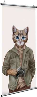 Houseart Γάτα φωτογράφος, Παιδικά, Διαχωριστικά Panel, 120 x 250 εκ.