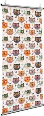 Houseart Γατάκια με γυαλιά, Παιδικά, Διαχωριστικά Panel, 120 x 250 εκ.