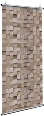 Τετράγωνα ξύλα, Πέτρα - Ξύλο, Διαχωριστικά Panel, 120 x 250 εκ.